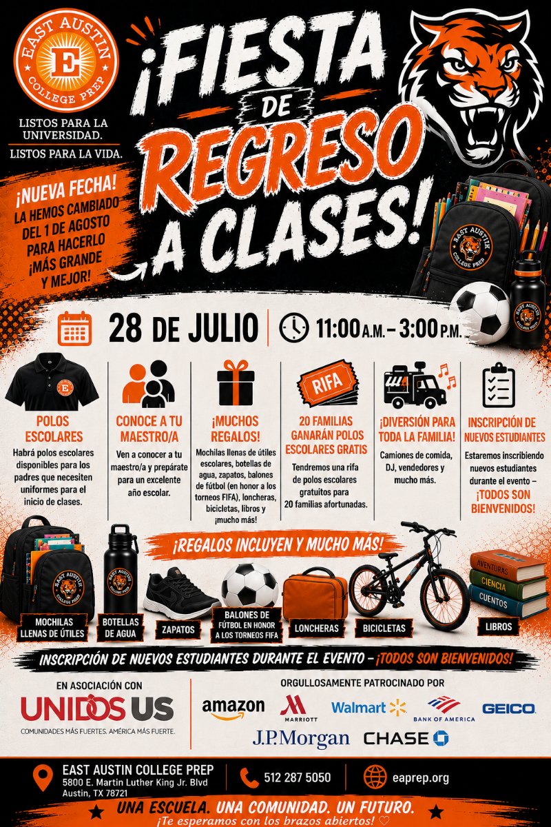 ¡Fiesta de regreso a clases!